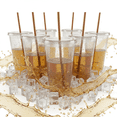 thumbnail image 1 of 15 vasos glitter con tapa y popote 710 mL reusables, 1 of 6