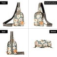 thumbnail image 7 of FORMRS Womens Crossbody Sling Bag Travel Daypack Shoulder Chest Backpack, Sunny Blooms, 7 of 7