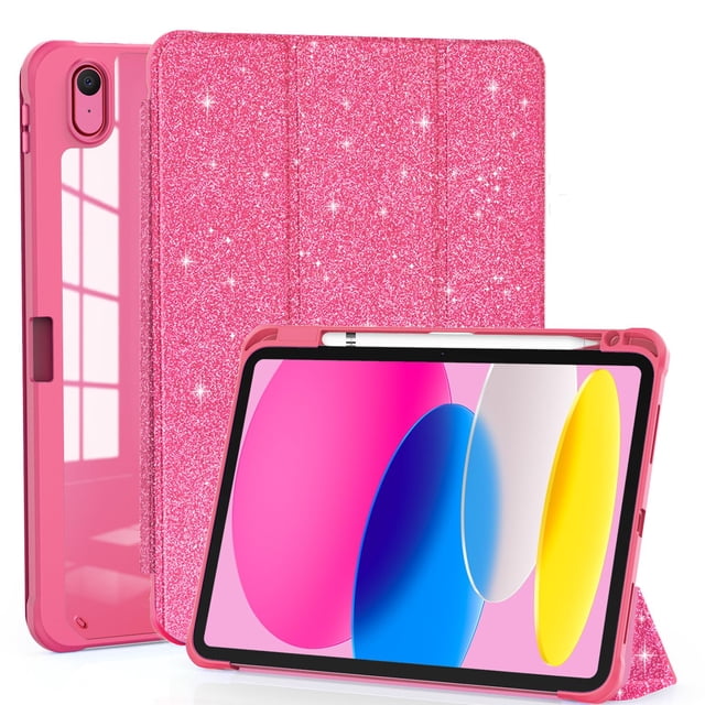 Funda OKP para iPad 11ª Gen 11" y 10ª Gen 10.9" Rosa con Brillo