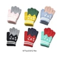 thumbnail image 3 of Minnieouse 2 pares de guantes para niños con dedos completos para niños pequeños, deportes al aire libre, patinaje, esquí, ciclismo, Type6 NO6, 3 of 6