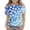 #A30-Blue, variant on Abcomgle Girls Tshirts 6-7 Years Old Crewneck Daisy Flower Print Toddler Girls T-Shirts Short Sleeve Toddler T-Shirt Summer Gradient Cotton Tops