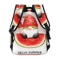 thumbnail image 4 of Xecao Watermelon Gnome Backpack, a stylish and functional choice for both men and women, is the perfect basic bookbag for college, work, or travel, 4 of 5