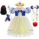 thumbnail image 2 of Disfraz de Cosplay de Blancanieves de Disney para niñas, vestido de princesa, vestido de tutú de tul para niños, ropa de fiesta de cumpleaños de carnaval para niños, 6T (etiqueta 130) Gao Jinjia LED, 2 of 2