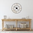 thumbnail image 2 of Northlight 24" Roman Numeral Battery Operated Round Wall Clock with Metal Frame, 2 of 4
