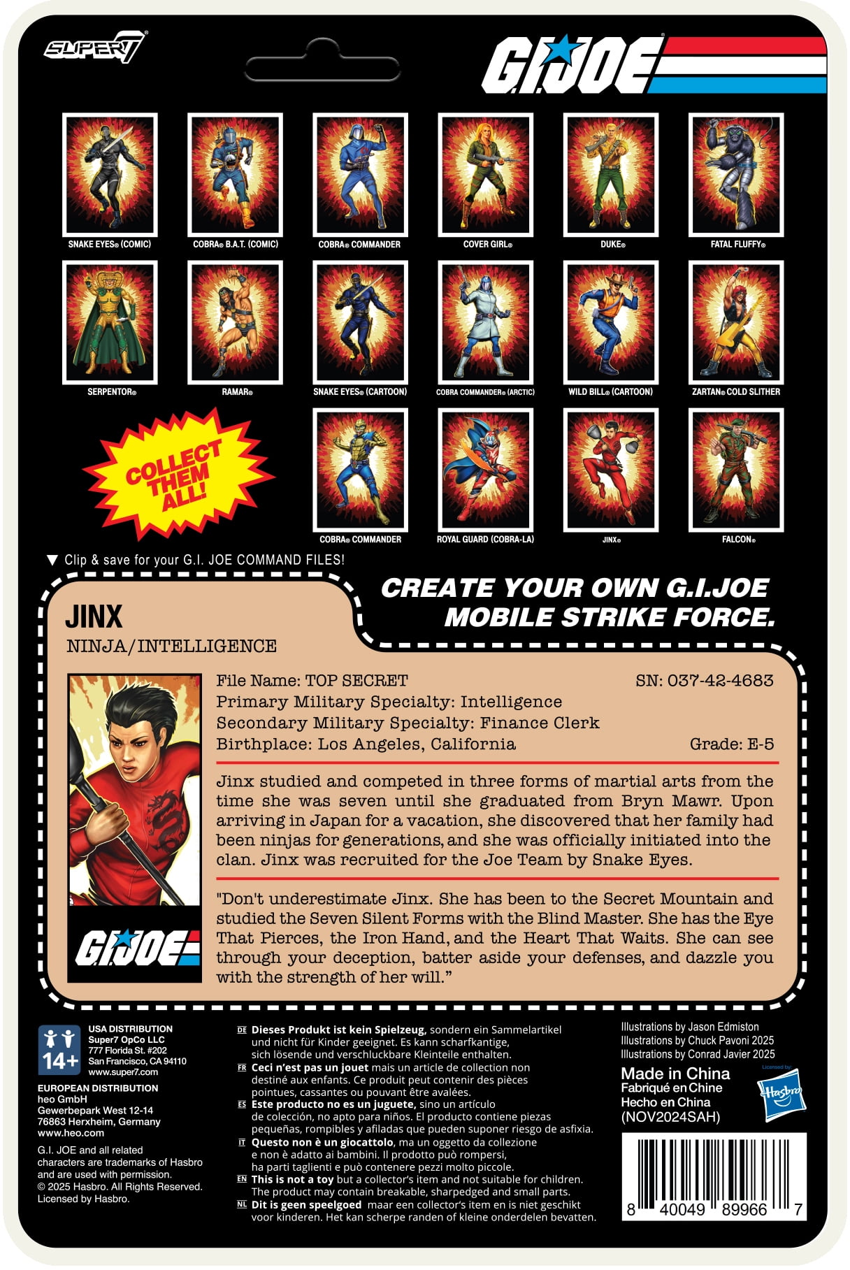 Super7 - G.I. Joe - ReAction+ Wv4 (Movie Collection) - Jinx