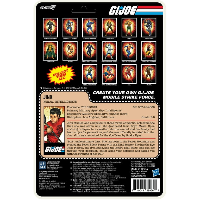 Super7 - G.I. Joe - ReAction+ Wv4 (Movie Collection) - Jinx