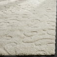 thumbnail image 6 of SAFAVIEH Florida Kalina Damask Shag Runner Rug, Cream, 2'3" x 5', 6 of 9