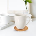thumbnail image 1 of unbranded 6Ud Posavasos De Madera De Rattan Para Té Y Café Color Marrón Claro Con Protección Antiescaldad, 1 of 5
