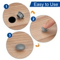 thumbnail image 3 of Uxcell 100Pack 35mm(1 3/8") Dia Plastic Concealed Hinge Hole Cover Hole Plugs, Grey, 3 of 6