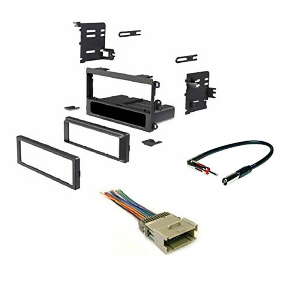ASC Single Din Car Radio Dash kit, Wire Harness, and Antenna Adapter