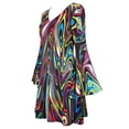 thumbnail image 4 of 70s Disco Fancy Dress Outfits for Women, 60s 70s 80s 90s Hippie Costume Disco Dress, Groovy Disco Dress, Retro Disco Outfit, Halloween Floral Party Dresses Trendy Vacation,BrownM, 4 of 5