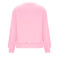 thumbnail image 5 of Cozy Women’s Crew Neck Pullover – Long Sleeve Oversized Sweatshirt, Soft Fleece Fabric Casual Top for Autumn Winter Outfits, Perfect for Layering and Comfort Light pink, 5 of 5
