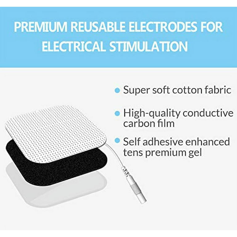 Ultra Premium 2 x 2 Square Snap to Pin Electrodes