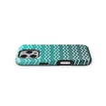 thumbnail image 4 of DesignSkinz Scratch-Resistant Hard Slim Case Compatible with iPhone 12 Mini (Compatible with MagSafe) - Teal Gradient Layered Chevron, 4 of 9