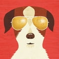 thumbnail image 2 of Mullan, Michael 26x26 Black Ornate Wood Framed with Double Matting Museum Art Print Titled - Beach Bums Terrier I, 2 of 4