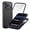 Black, variant on Ultra Slim Case Compatible with iPhone Air, Stylish Aluminum Alloy Metal Magnetic Front Back Cover, Built-in Screen Protector, Luxury Shockproof Drop Protective Phone Case, Gold