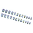thumbnail image 5 of 24Pcs Short Press on Nails French Square Full Covers Acrylic Nails with Floral Designs for Women and Girls, 5 of 8