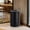 black, variant on Stainless Steel Open Top Trash Can, 10.6 Gallon Cylindrical Touch-Free Direct Toss Bin with Soft-Close Lid, Anti-Fingerprint Easy-Clean for Kitchen Office Bathroom Black