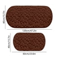 thumbnail image 3 of Set de alfombrillas de baño de espuma viscoelástica super absorbente - Alfombras de baño lavables a máquina de 2 piezas con respaldo antideslizante para ducha, bañera y tocador, 3 of 7