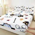 thumbnail image 3 of Castle Fairy Police Car Full Size Sheets 4-Piece for Kids Teens Children,Car Theme Breathable Bed Sheets,Cartoon Car Lightweight Sheet Sets,Ultra Soft Home Decor, 3 of 7