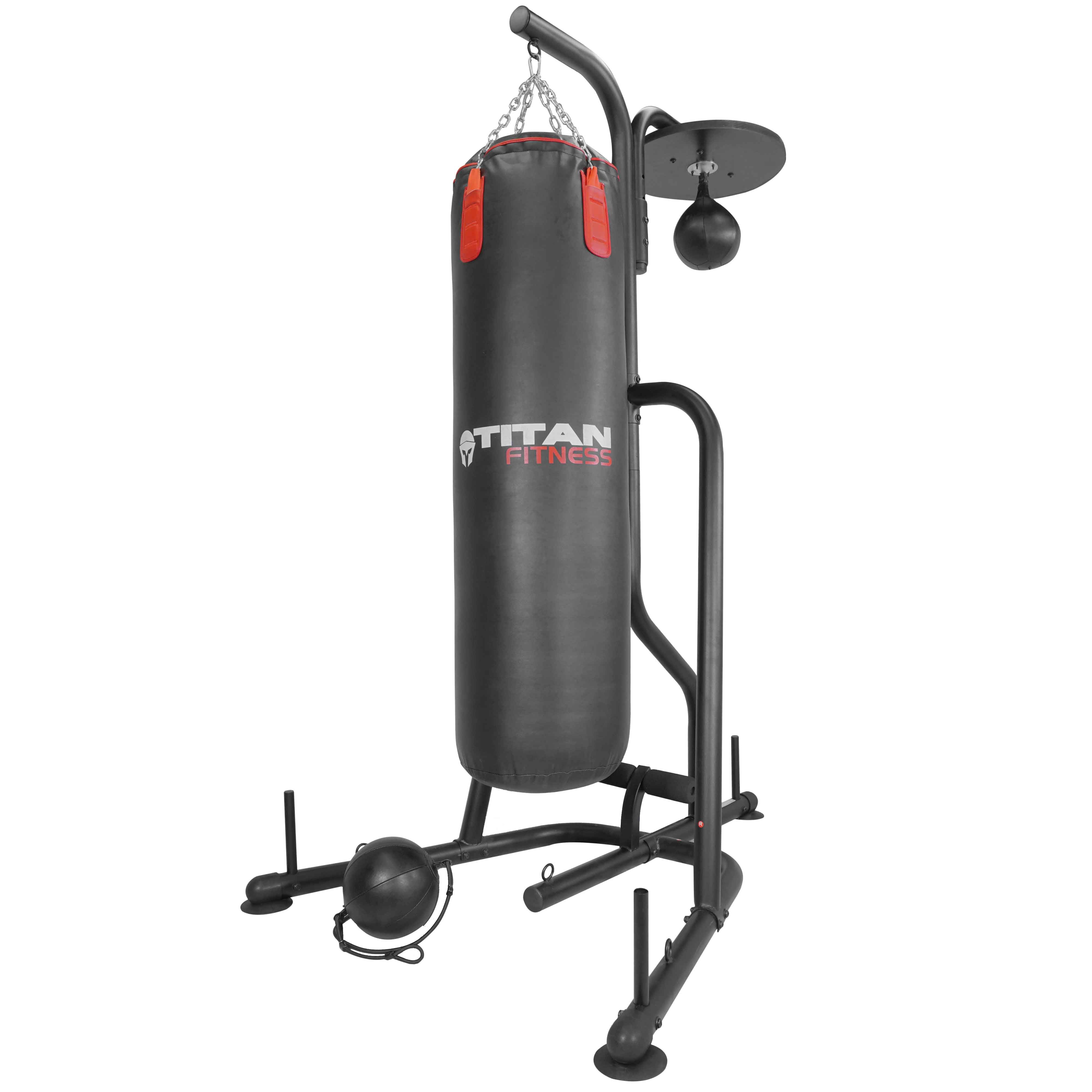 Titan Dual Station Boxing Stand for Speed & Heavy Bag Speed Bag Stands