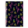 thumbnail image 7 of FORMRS 1-Subject Spiral Notebook 8" x 5" College Ruled 60 Refillable Sheet A5 Hard Cover, 2 Pack, Neon Tropical Pattern, 7 of 7