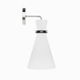 thumbnail image 5 of Sconce Wall Lamp Light Fixture, Silver White, Fabric, Living Kitchen Cafe Bistro Hospitality Restaurant, Modern Contemporary HB33922, 5 of 9