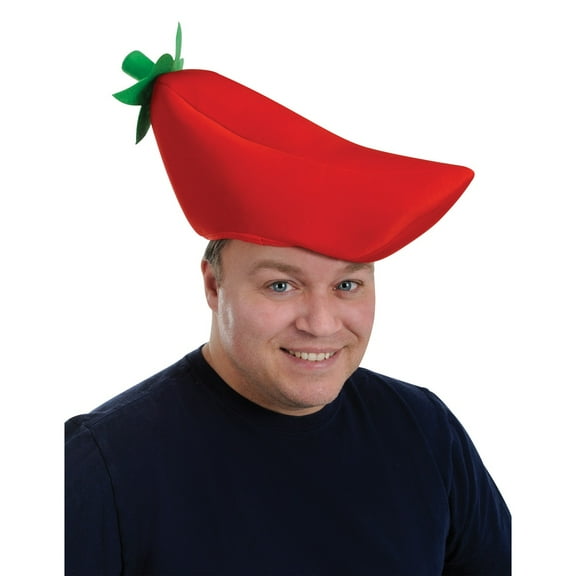Party Central Club Pack of 12 Red and Green Men Adult Chili Pepper Party Hats - One Size