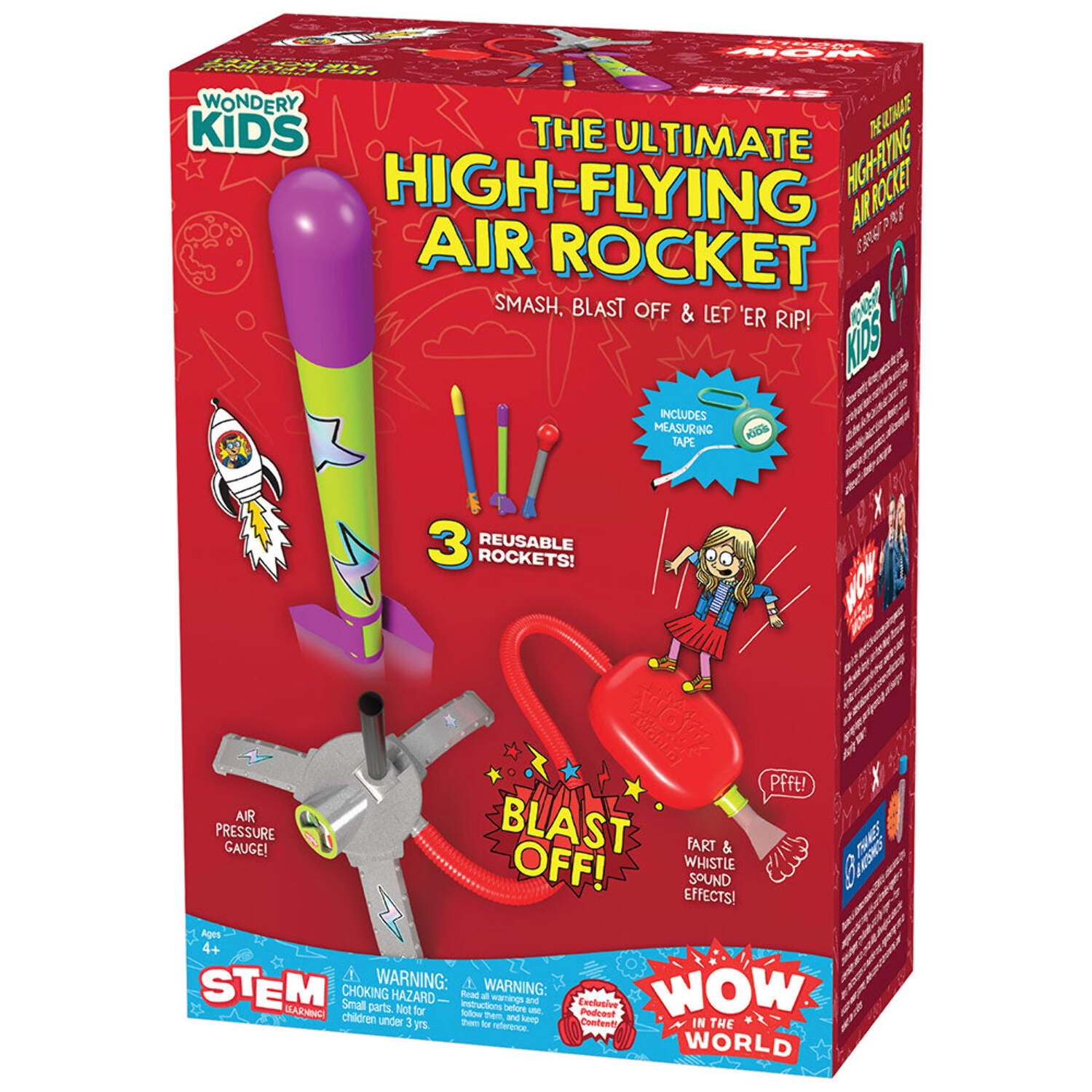 Thames & Kosmos: The Ultimate High-Flying Air Rocket, Science Sets for Children Ages 4 and up