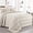 Beige, variant on 132x120 Seersucker Patchwork Quilt Set, Lightweight Bedspread Coverlet Set, Bohemian Bedding Decor with 2 Pillow Shams, Beige