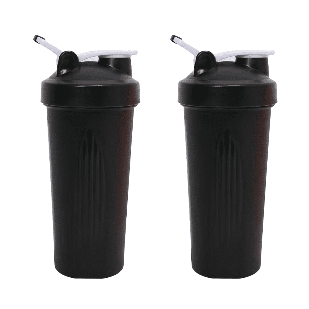 1pc Stainless Steel Shaker Cup With Scale, Double Decker Protein Shaker  With Storage For Powder