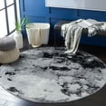thumbnail image 2 of SAFAVIEH Adirondack Ladonna Abstract Area Rug, Grey/Black, 6' x 6' Round, 2 of 8