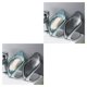 thumbnail image 4 of Advancent Soporte en forma de hoja Herramienta de limpieza de esponja Soporte de escurridor Escurridor de esponja de cocina Bandeja para platos, azul azul 2piezas Advancent CBP130670, 4 of 6