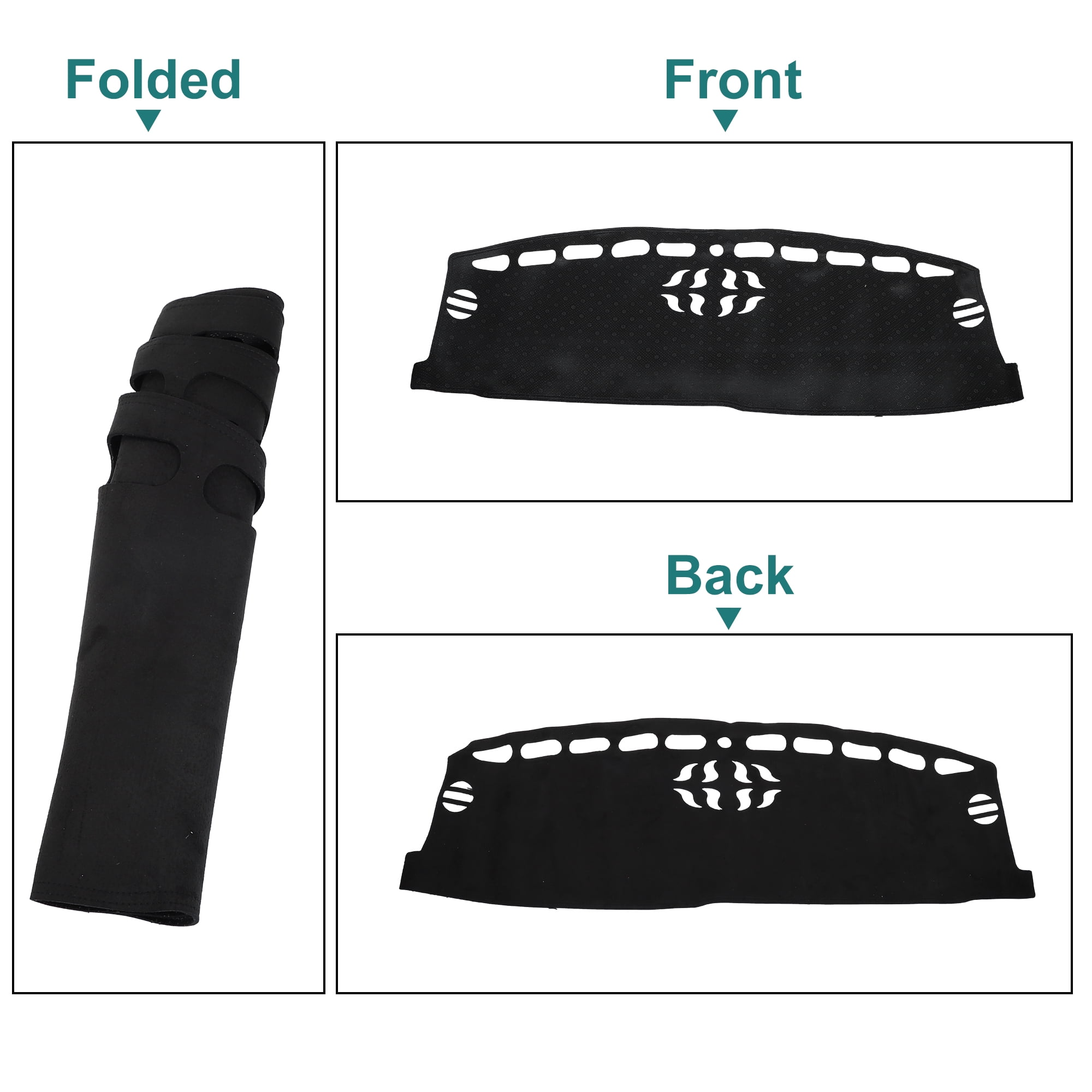 Unique Bargains Car Dashboard Cover Mat Suede Fabric Dash Cover for Ford Escape 2020-2023 Dash Cover Nonslip Protector