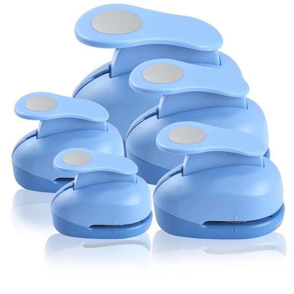 LOONENG Circle Punch Set, 5 Sizes 3/8 in to 2 in, Paper Punches for Scrapbooking and Card Making
