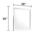 thumbnail image 5 of JERFIT Modern Queen Bedroom Set with LED Headboard, 4-Piece Upholstered Bed Frame, Dresser, Mirror & Nightstand in White, 5 of 10