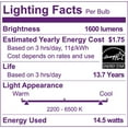 thumbnail image 5 of Philips Smart LED 100-Watt A21 General Purpose Light Bulb, Frosted Color, Dimmable, E26 Medium Base (1-Pack), 5 of 9