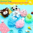 thumbnail image 3 of Esponja de ducha Bath Loofahs Boao Kids con forma de animal, 8 piezas, 3 of 6