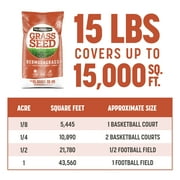 Pennington Bermudagrass Grass Seed, for Full Sun, 15 lb.