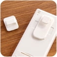thumbnail image 2 of Ganchos de pared tipo pasta para mando a distancia de aire acondicionado de TV, color blanco, 4 Uds., 2 of 4