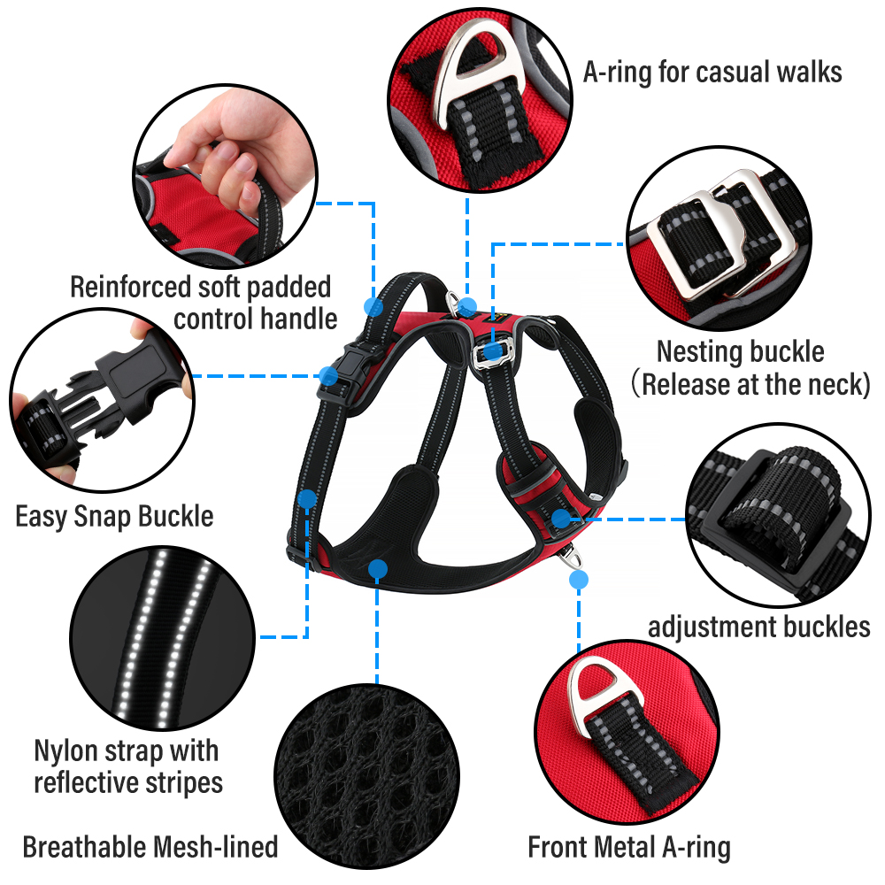 Plutus Pet No Pull Dog Harness, Adjustable Reflective Vest photo 2