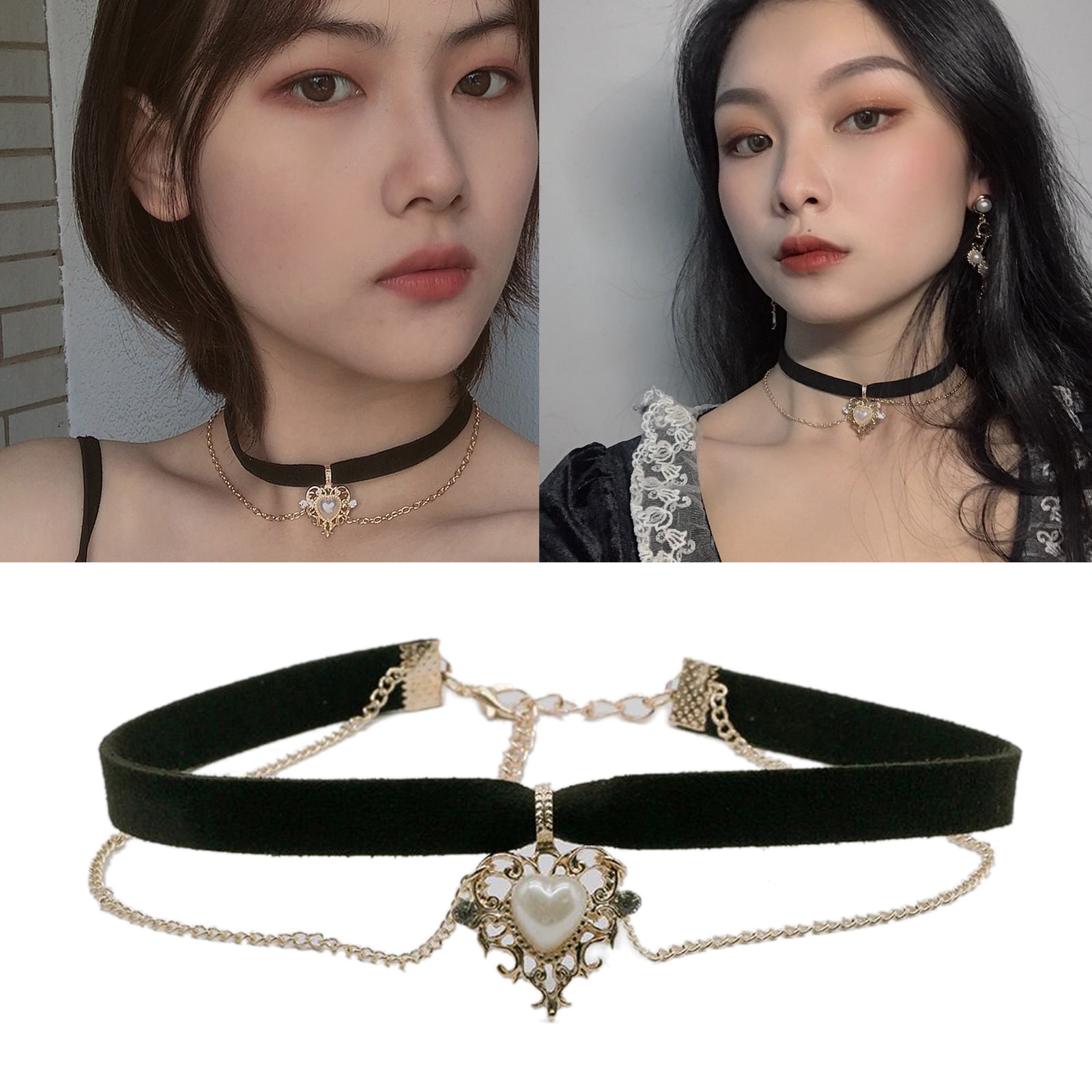 Buy iWenSheng Halloween Costumes Jewelry for Women - Steam-punk Black Lace Choker  Necklace Gothic Jewelry Accessories, Vampire Choker Necklace Costume for  Teen Girls (1#) at Amazon.in