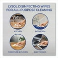thumbnail image 3 of LYSOL Brand Disinfecting Wipes, 1-Ply, 7 x 7.25, Lemon and Lime Blossom, White, 80 Wipes/Canister, 3 Canisters/Pack, Each, 3 of 3