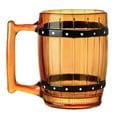 thumbnail image 1 of BotaniNest Large Barrel Beer Mug Glass Mug With Handle For Home Bar Beer Drinking, 1 of 5