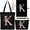 Black, variant on 5 count Personalized Women Gifts,Initial Tote Bag,Personalized Tote Bags,Graduation Gifts for Women