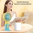 thumbnail image 4 of Harpi Handheld Fans Mini,3 Speeds,Mini Small Fan Student Portable Personal Lash Fan Outdoor Travel Small Electric Fan Mute Personal Lash Fan Small Electric Fan,Travel Essentials Indoor Outdoor, 4 of 4
