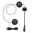 thumbnail image 2 of Injueey Auriculares para casco de motocicleta, compatible con Bluetooth, carga USB, sonido estéreo, reducción de ruido, regalos para montar Cables de audio/vídeo, 2 of 6