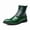 Green, variant on Men's Vintage Brogue Button Ankle Boots, British Style Pointed Toe Patent Leather Business Dress Boots Suitable for Outdoor Knight/Motorcycle