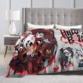 thumbnail image 4 of Helluva Song Dance Boss Throw Blanket Fleece Blanket Warm Sofa Blankets King Size Blankets for All Season Modern Blankets for Hotel Portable Outdoor Blankets for Travel 30x40, Black, 4 of 6