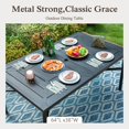 thumbnail image 6 of Sophia & William 7-Pieces Outdoor Patio Dining Set Metal Cushioned Chairs and Table Furniture Set for 6,Beige, 6 of 7